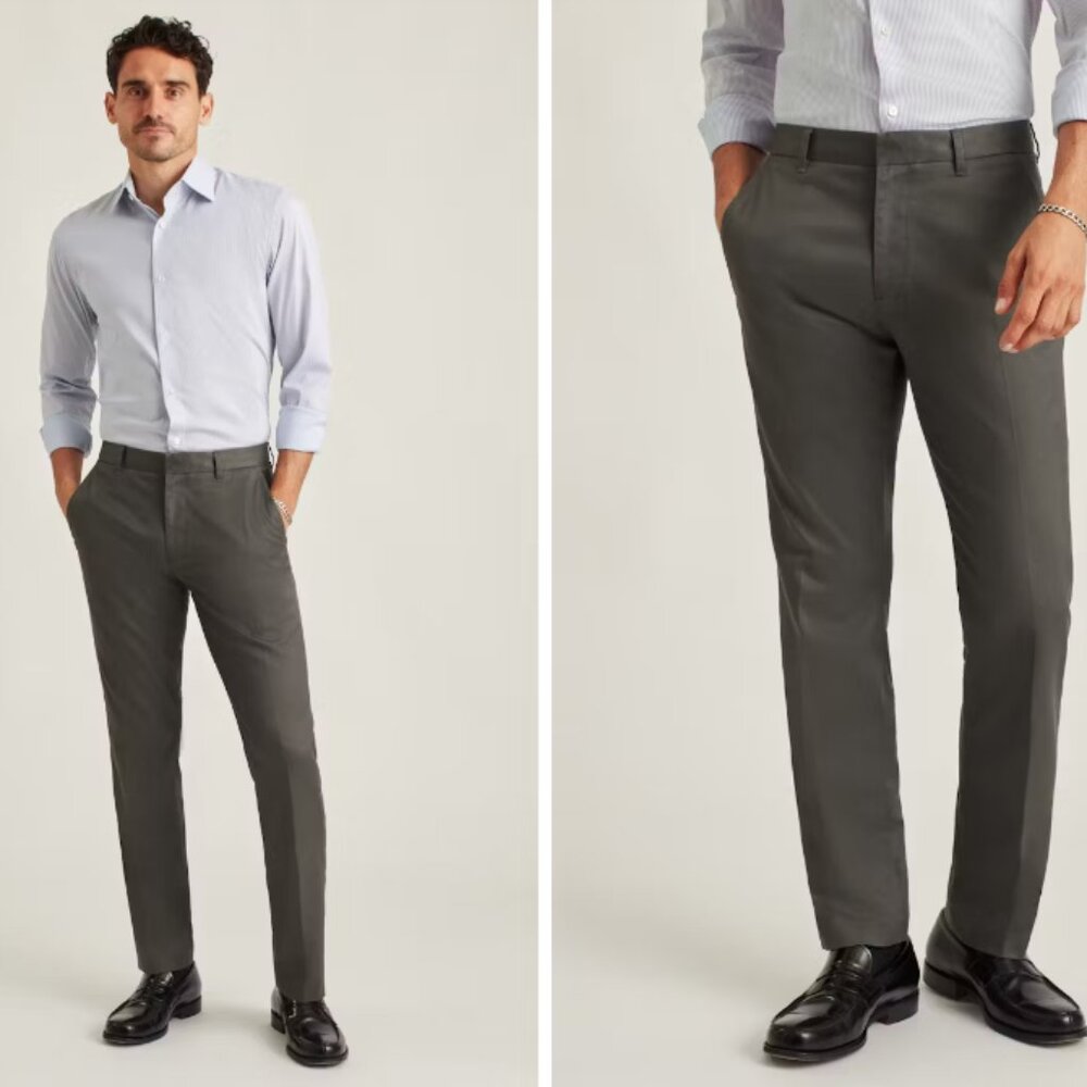 Bonobos - Weekday Warrior Dress Pants - ""Friday Slate" Color, 34x34, Athletic